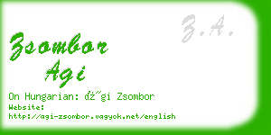 zsombor agi business card